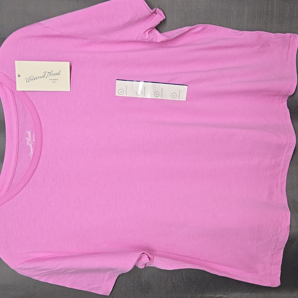 Universal Thread Pink Relaxed Short Sleeve Tee